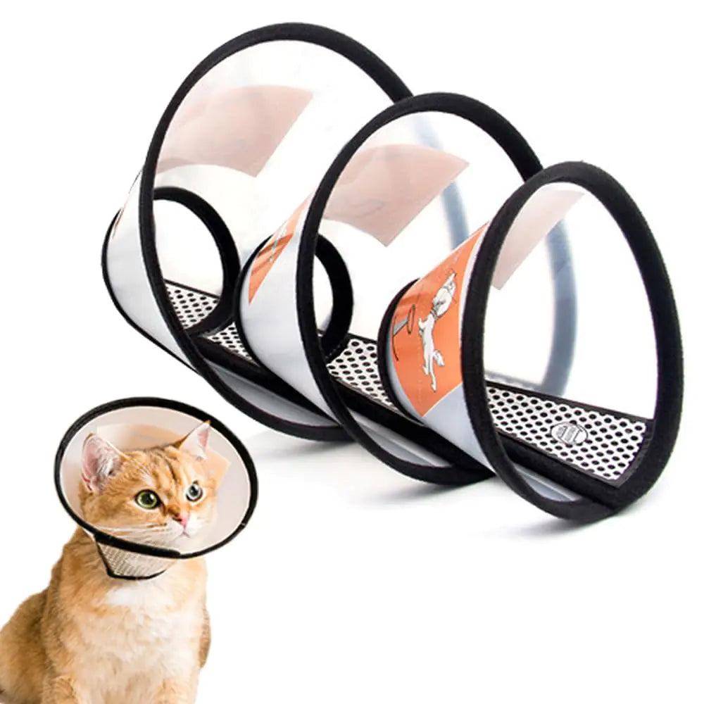 Comfy Pet Dog Cat Cone Collar 3PCS Adjustable Protective Collar for Pet CatRecovery E-Collar Wound Healing (3PCS)