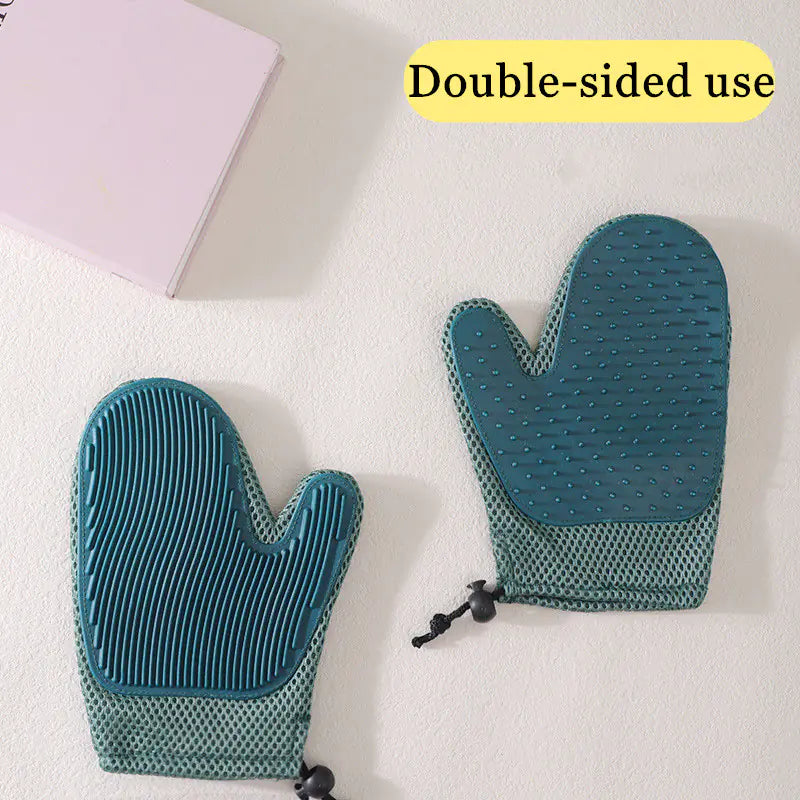 Pet Hair Removal Silicone Massage Glove