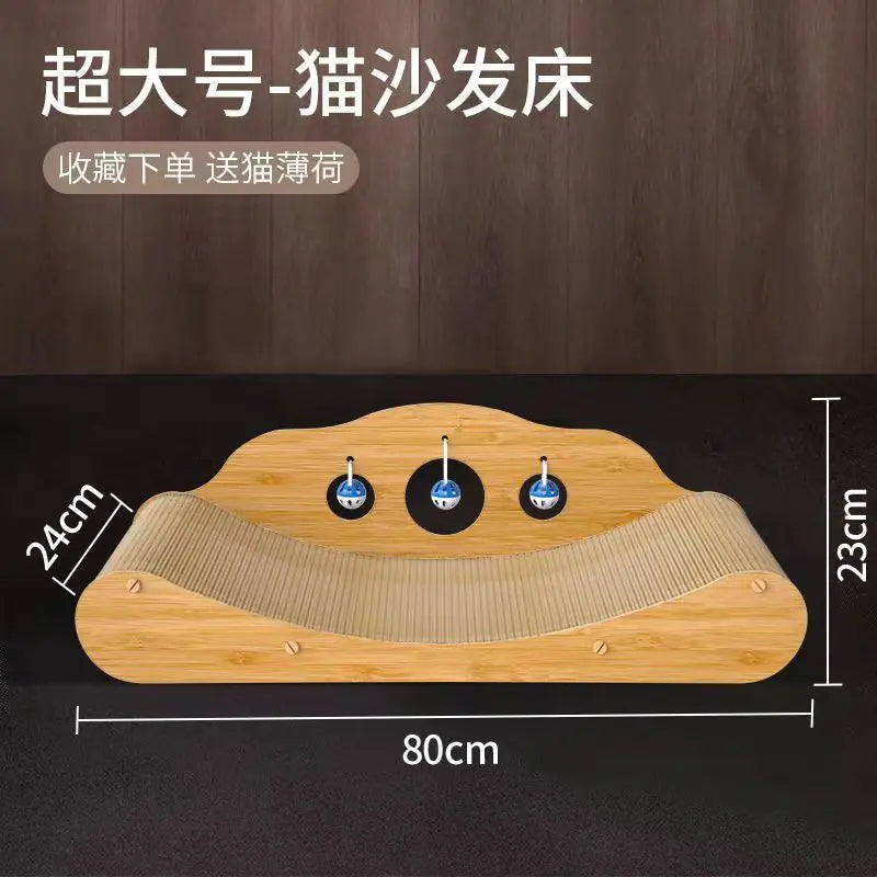 Durable Cat Scratching Board Sofa Lounge Bed (Large)