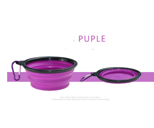 Portable Folding TPE Silicone Pet Bowl for Dogs and Cats