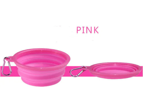 Portable Folding TPE Silicone Pet Bowl for Dogs and Cats