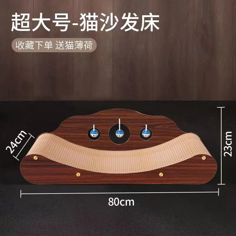 Durable Cat Scratching Board Sofa Lounge Bed (Large)