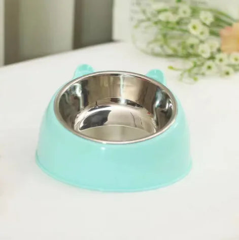 Pop of Color Double Stainless Steel Pet Bowl