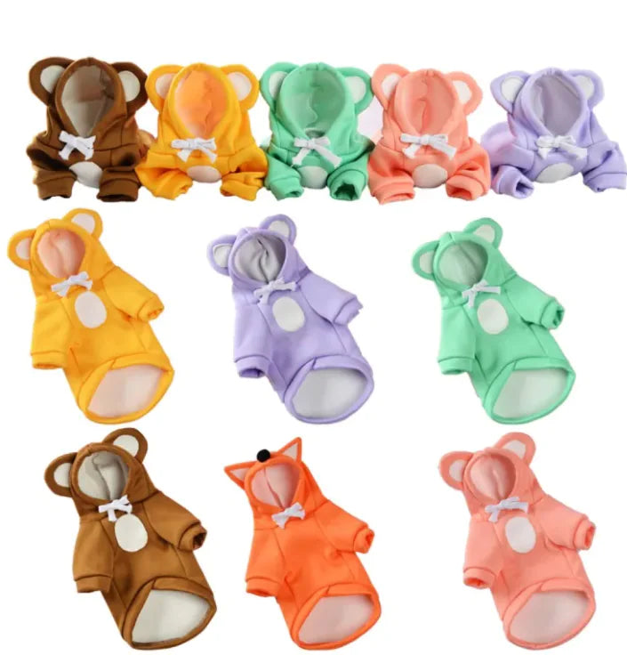 Pop of Color Pet Hoodies