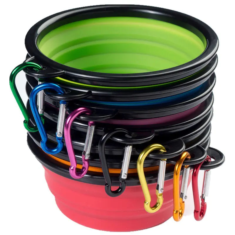 Portable Folding TPE Silicone Pet Bowl for Dogs and Cats