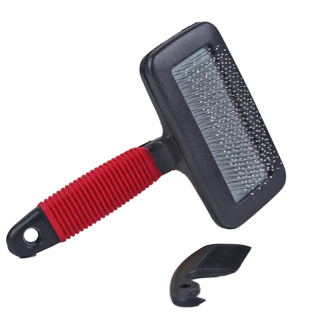 Pet Brush Grooming De-shedding Steel Needle Comb for Cats and Dogs Colorful Handle