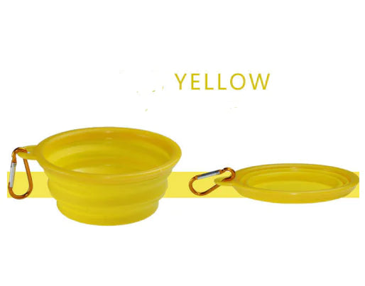 Portable Folding TPE Silicone Pet Bowl for Dogs and Cats