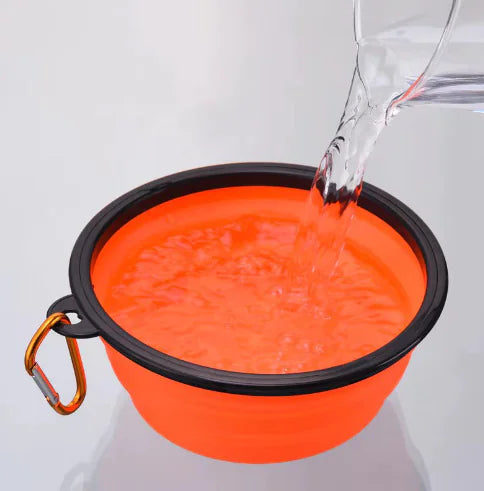 Portable Folding TPE Silicone Pet Bowl for Dogs and Cats