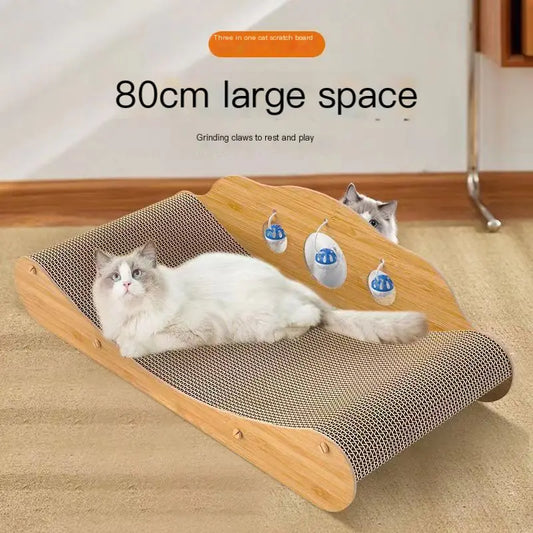 Durable Cat Scratching Board Sofa Lounge Bed (Large)