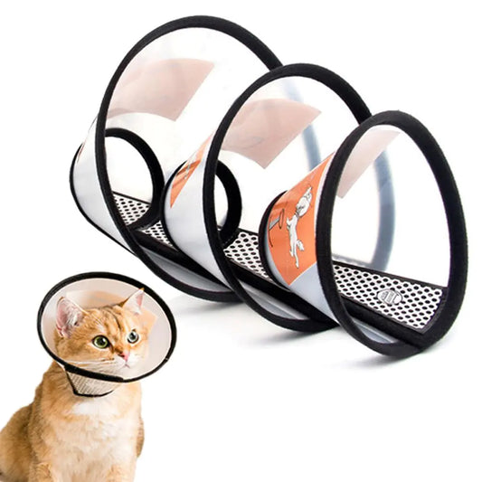 Comfy Pet Dog Cat Cone Collar 3PCS Adjustable Protective Collar for Pet CatRecovery E-Collar Wound Healing (3PCS)