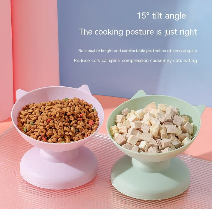 Pet Food Modern Raised Bowl for Cats or Dogs