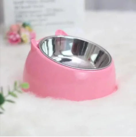 Pop of Color Double Stainless Steel Pet Bowl