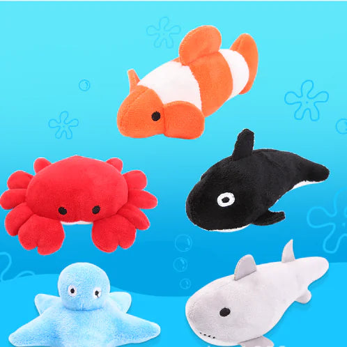 Catnip Plush Toys for Cats - Fun Ocean Series