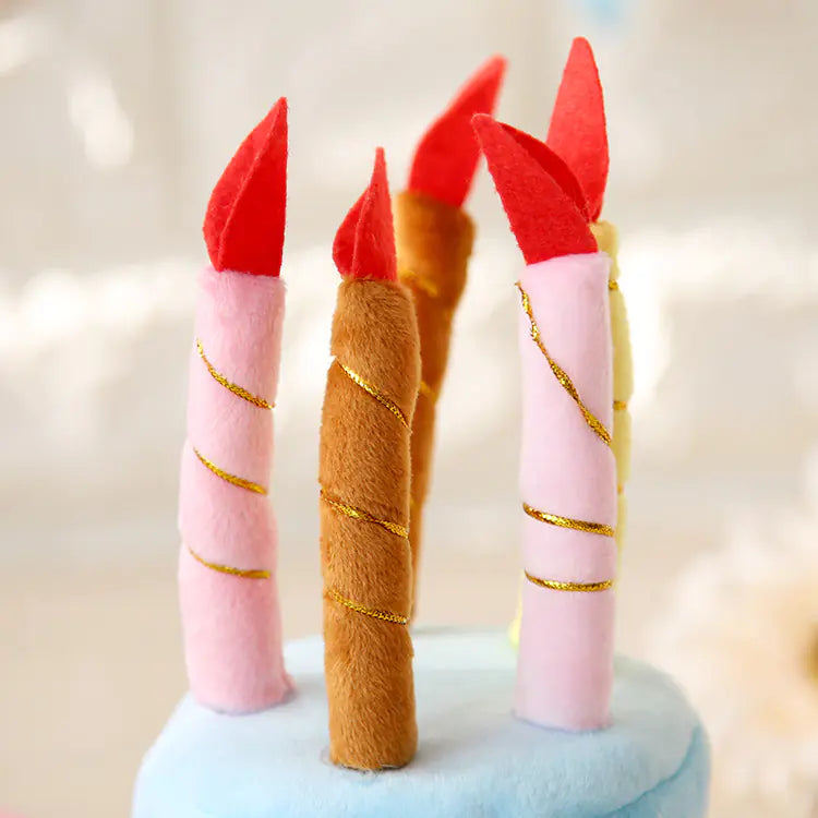 Pet Birthday Hat - Cute Dog or Cat Costume Birthday Cake Hat