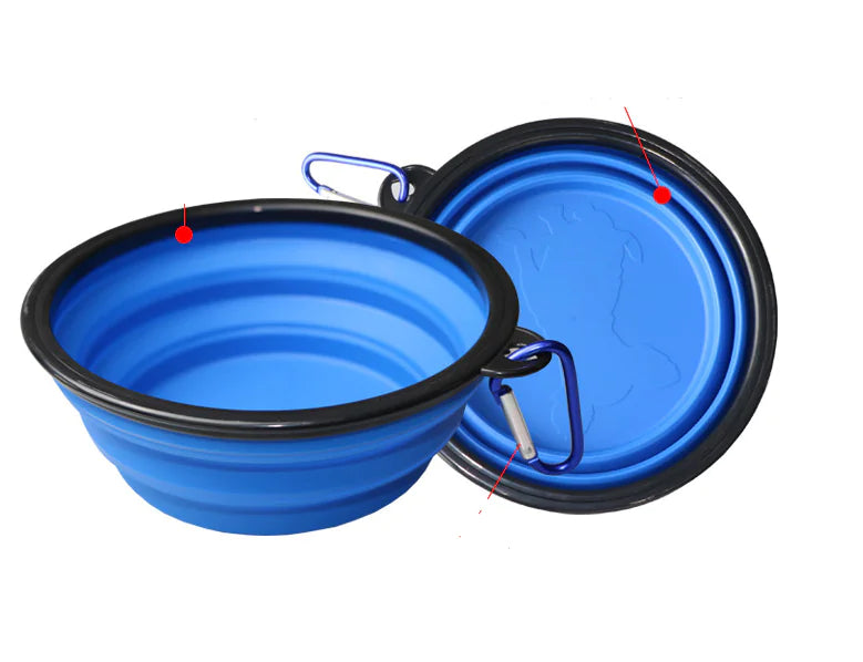 Portable Folding TPE Silicone Pet Bowl for Dogs and Cats