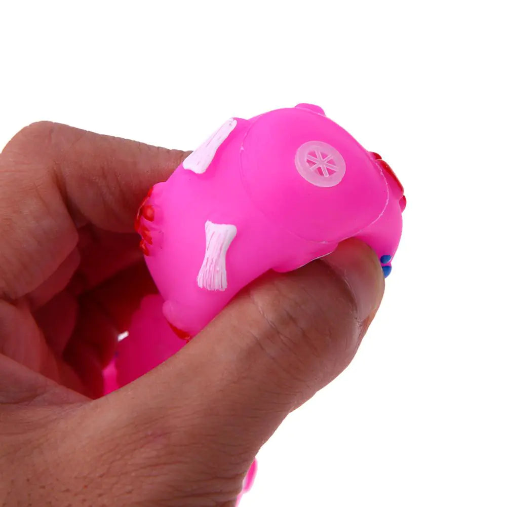 Interactive Chew Toy Dumbbell Dog Chew Squeaky Toy for Teeth Cleaning