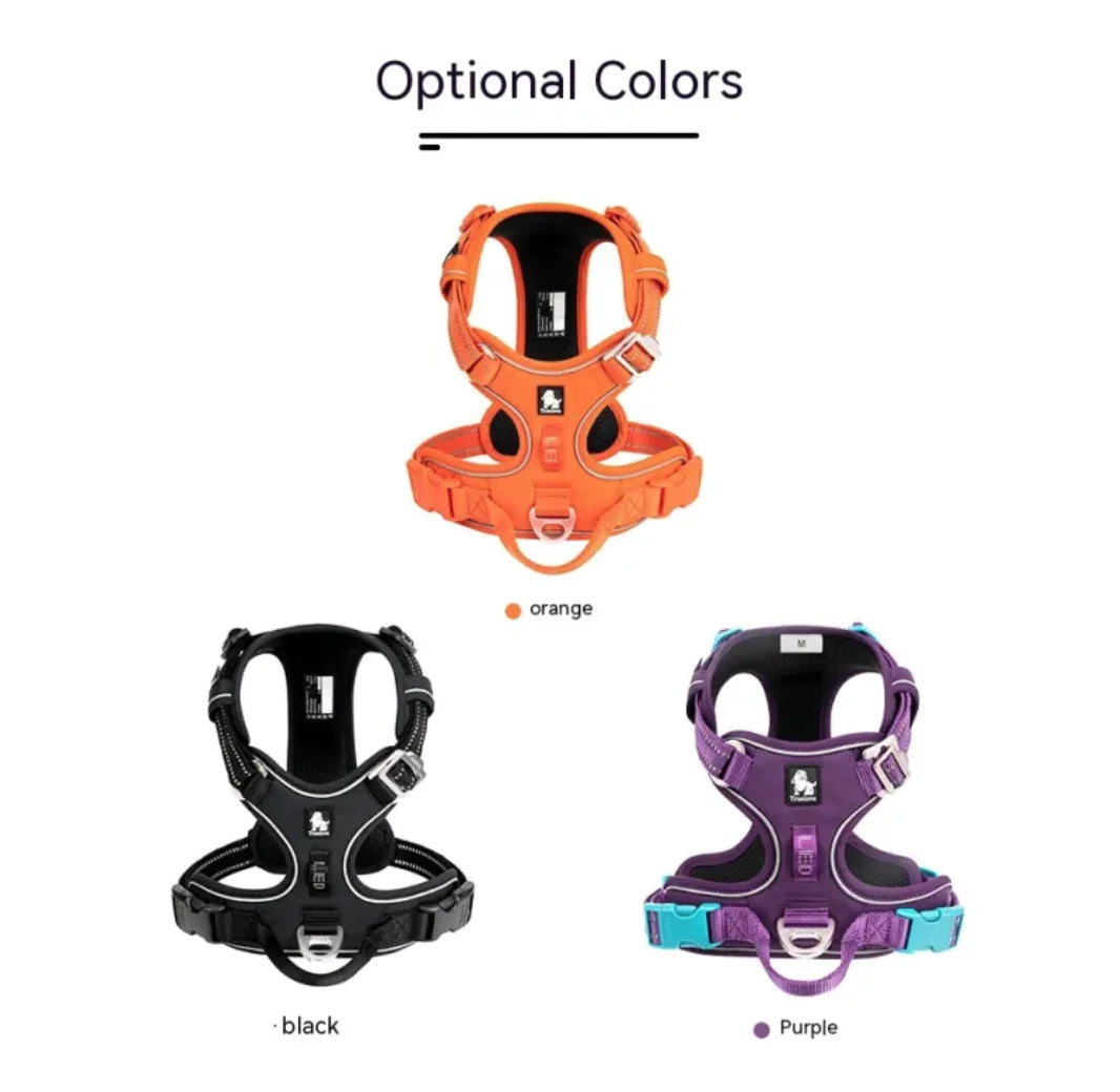 Reflective Dog Harness with Leash Set Choose your Color