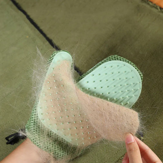 Pet Hair Removal Silicone Massage Glove
